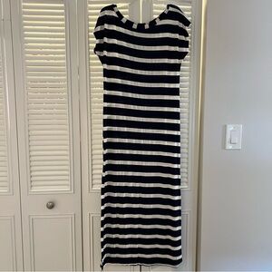Carlotta Dress By Aquavita. Nautical Style. Blue And White Stripes. L/XL